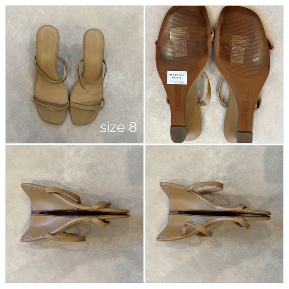 Madewell The Kimmy Wedge Sandal • sizes 7.5, 8, 8.5, 10 • NR003 • Amber Brown - Picture 11 of 13